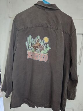 Rodeo Graphic Green Work Jacket